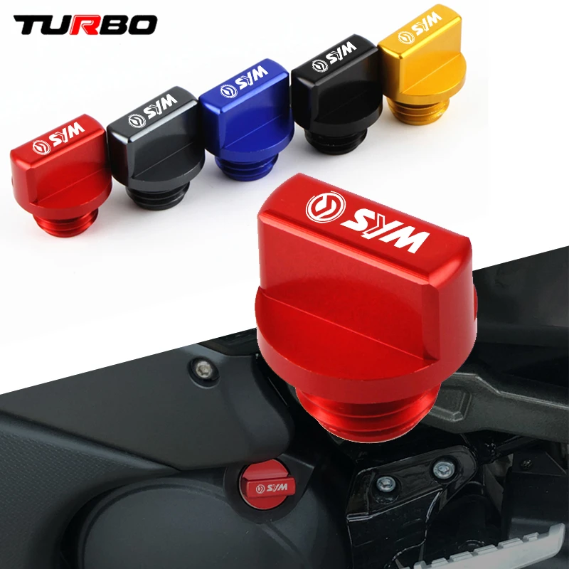 

For SYM CRUISYM 300 GTS300i RV250 EVO250I MAXSYM 400 T2 T3 JOYMAX Z300 New Motorcycle Aluminum Oil Filler Cap Engine Plug Cover