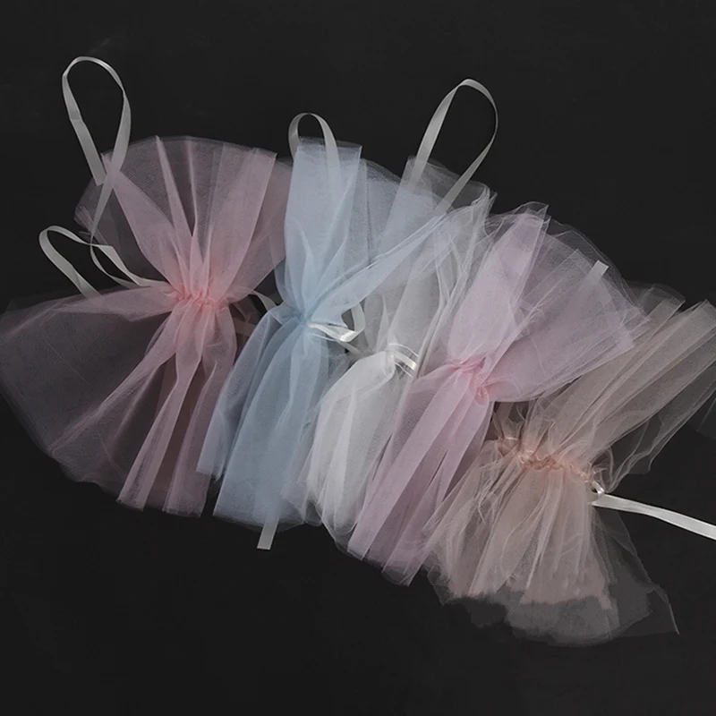 5 шт./лот ткань из органзы Цветочные материалы для упаковки цветов цветочная