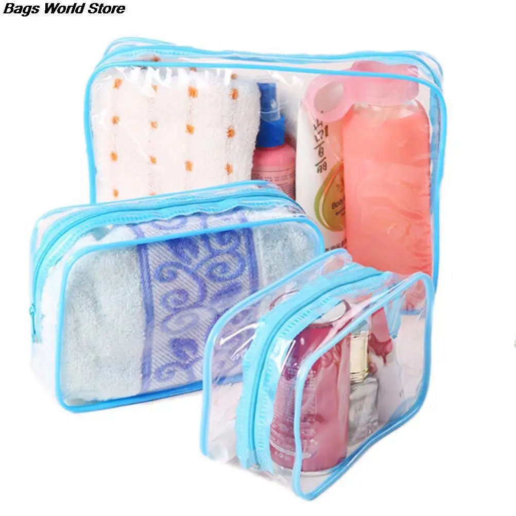 1pc Jelly Plastic Transparent Organizer bags Cosmetic Bags Makeup Casual Travel Waterproof Toiletry Wash Bathing Storage bag | Багаж и
