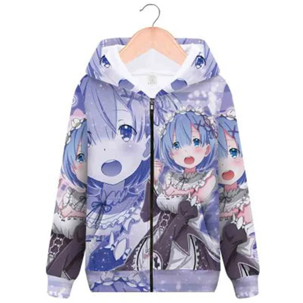 Толстовка унисекс с капюшоном Re:Life in a другой мир|Костюмы аниме| |