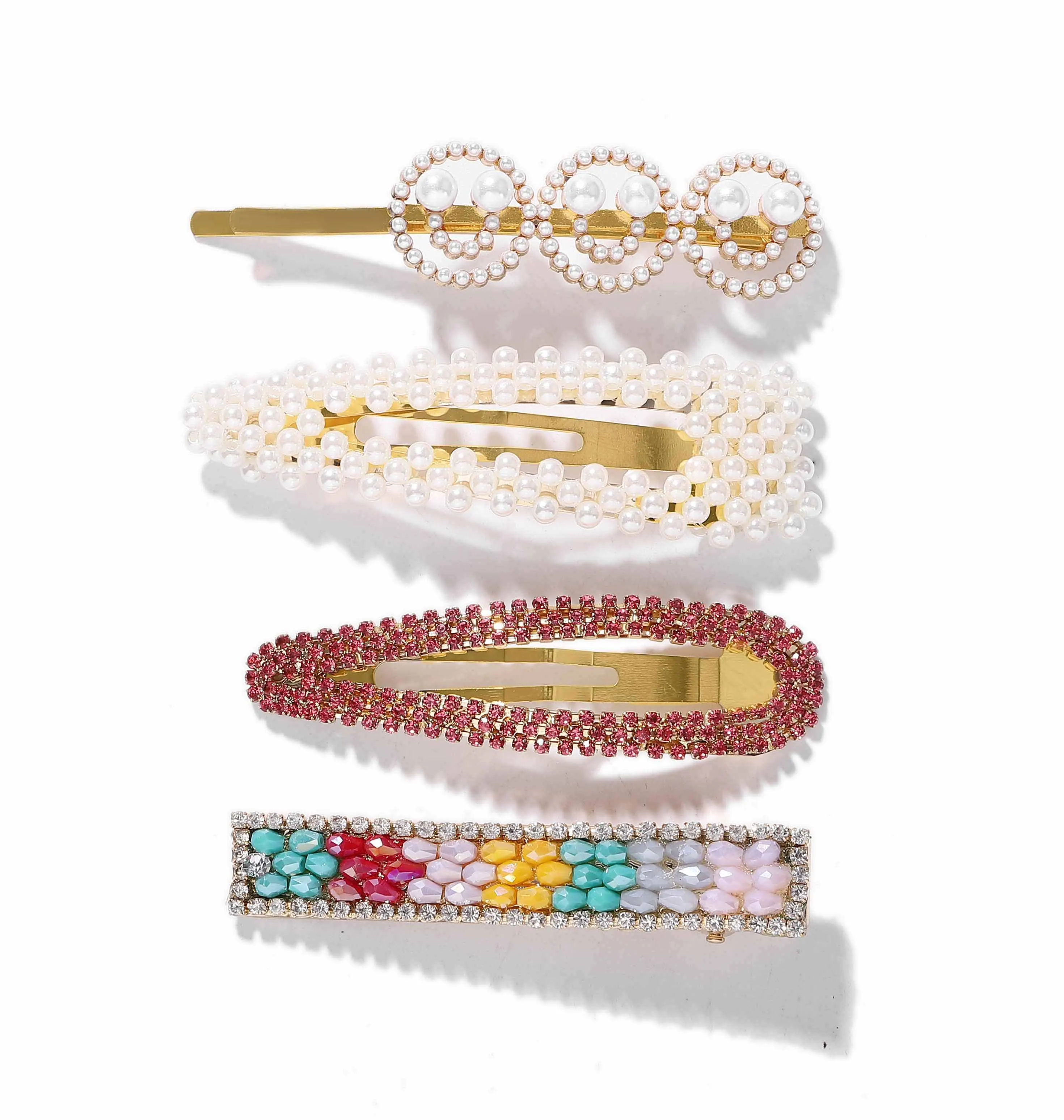Best lady Trendy Hair Pins Sets For Women Wedding Korean Simulated Pearls Girls Party Bohemian Headwear Gifts Hair Accessories - Цвет: 8