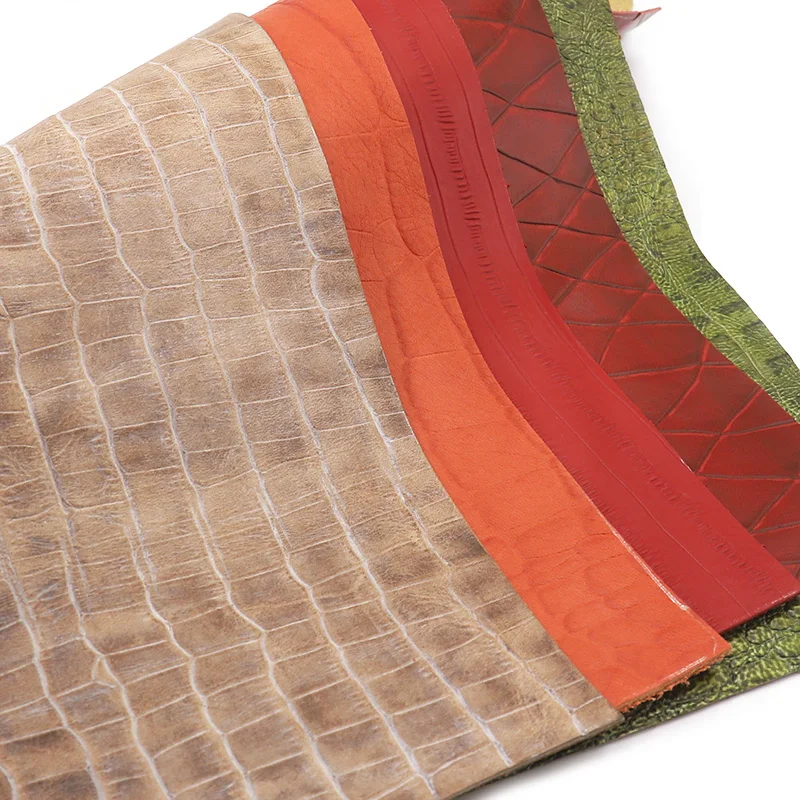 Материал из воловьей кожи растительного дубления кожаная ткань для изготовления