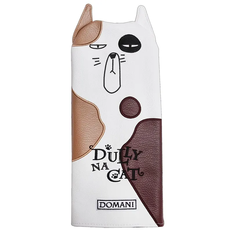 Сливовый Dully na cat Golf Driver головной убор с хвостом для мужчин и женщин pu кожаный мультяшный Стиль Прекрасный чехол для гольфа - Цвет: Сливовый