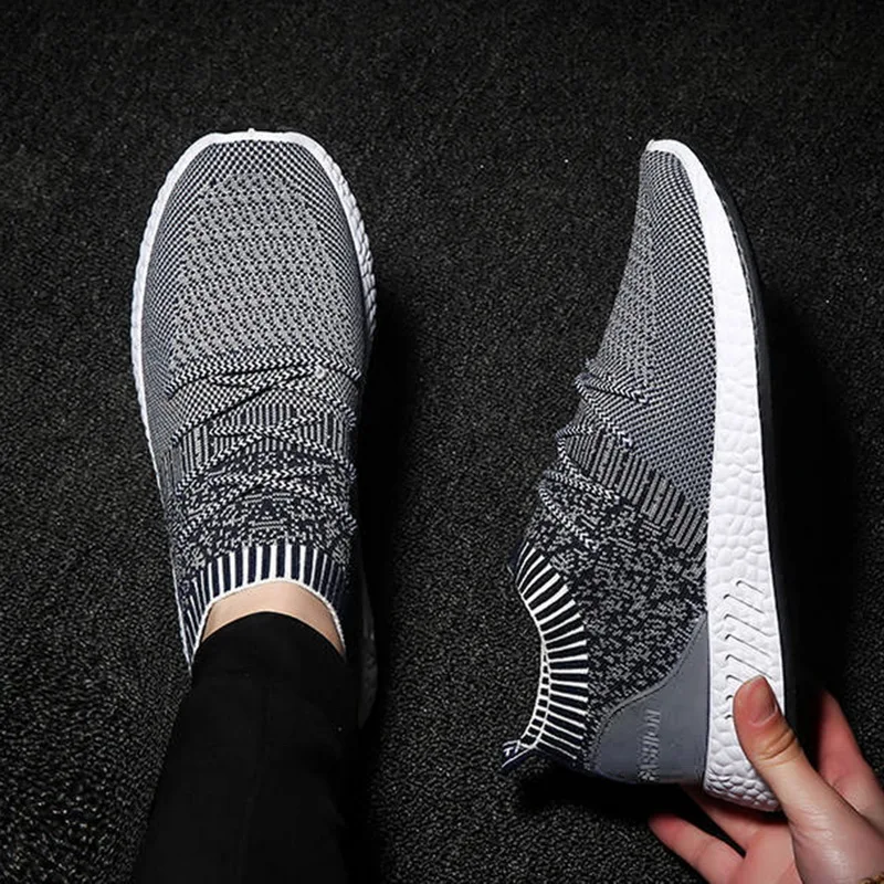 Спортивная обувь для мужчин кроссовки одноцветные носки спортивная мужские