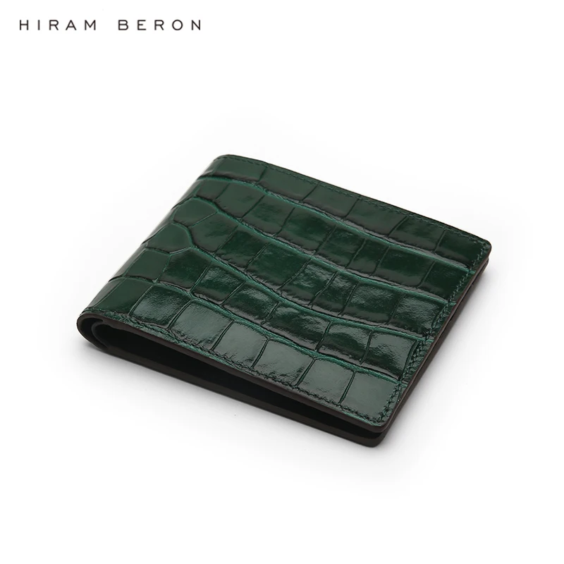 Кошелек Hiram Beron мужской с именем под заказ бумажник складной Роскошный