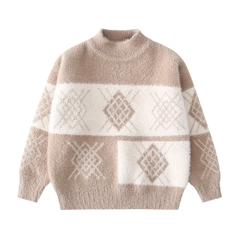 Свитер для мальчиков подростков 2020 одежда с круглым вырезом пуловер свитер