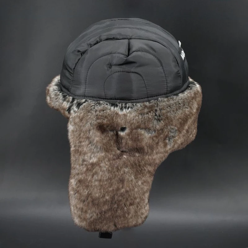 Мужская шапка-бомбер в стиле милитари тактическая русская ушанка Толстая теплая