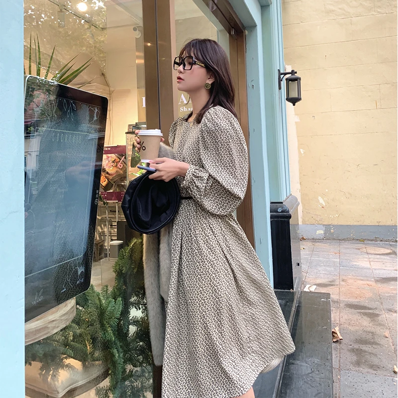 Женское винтажное платье с цветочным принтом MISHOW облегающее длинное круглым