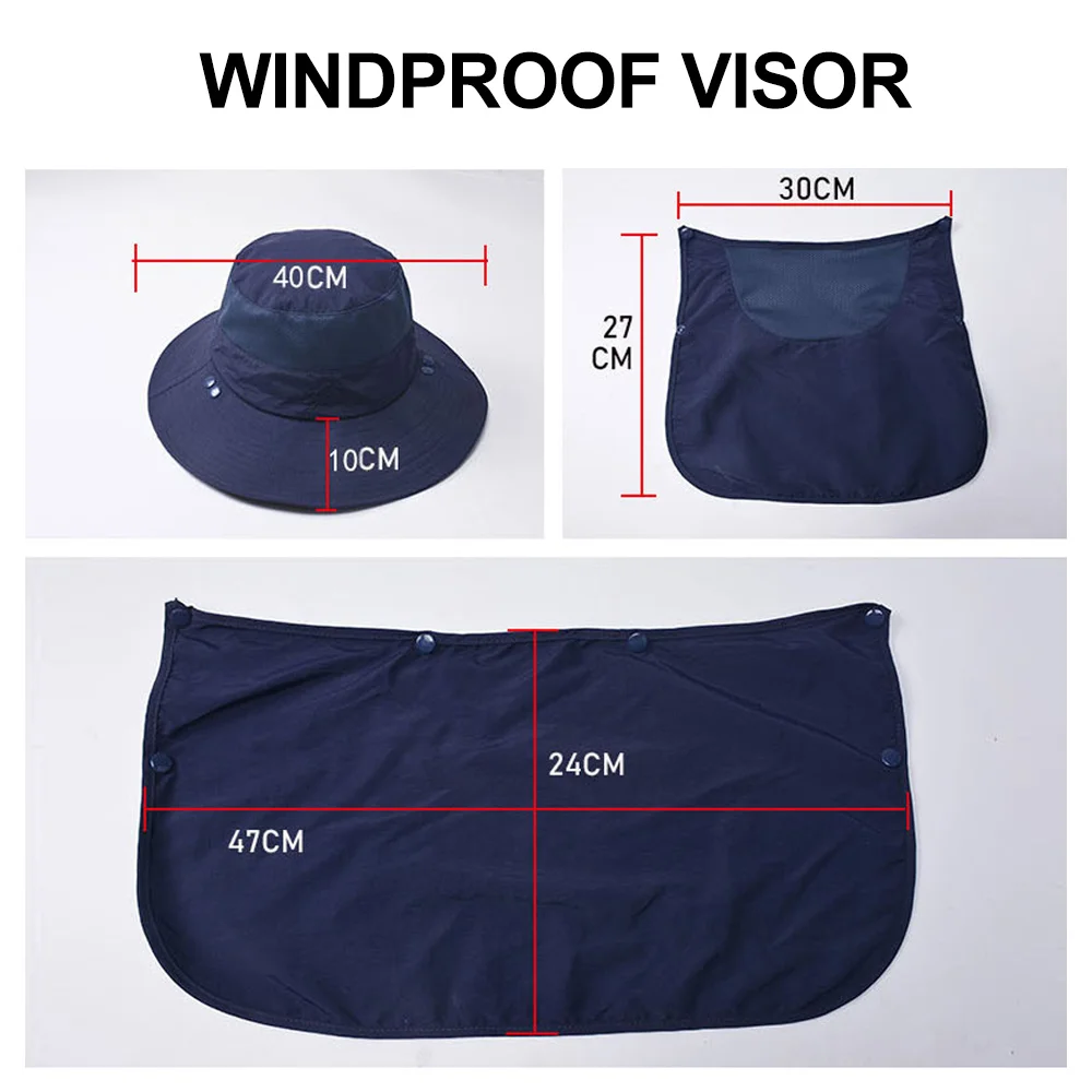 

Outdoor Sport Fishing Cap Foldable Windproof Sun Visor Hat Quick-dry Sun Protection UV Fisherman Hat For Fishing Camping Hiking