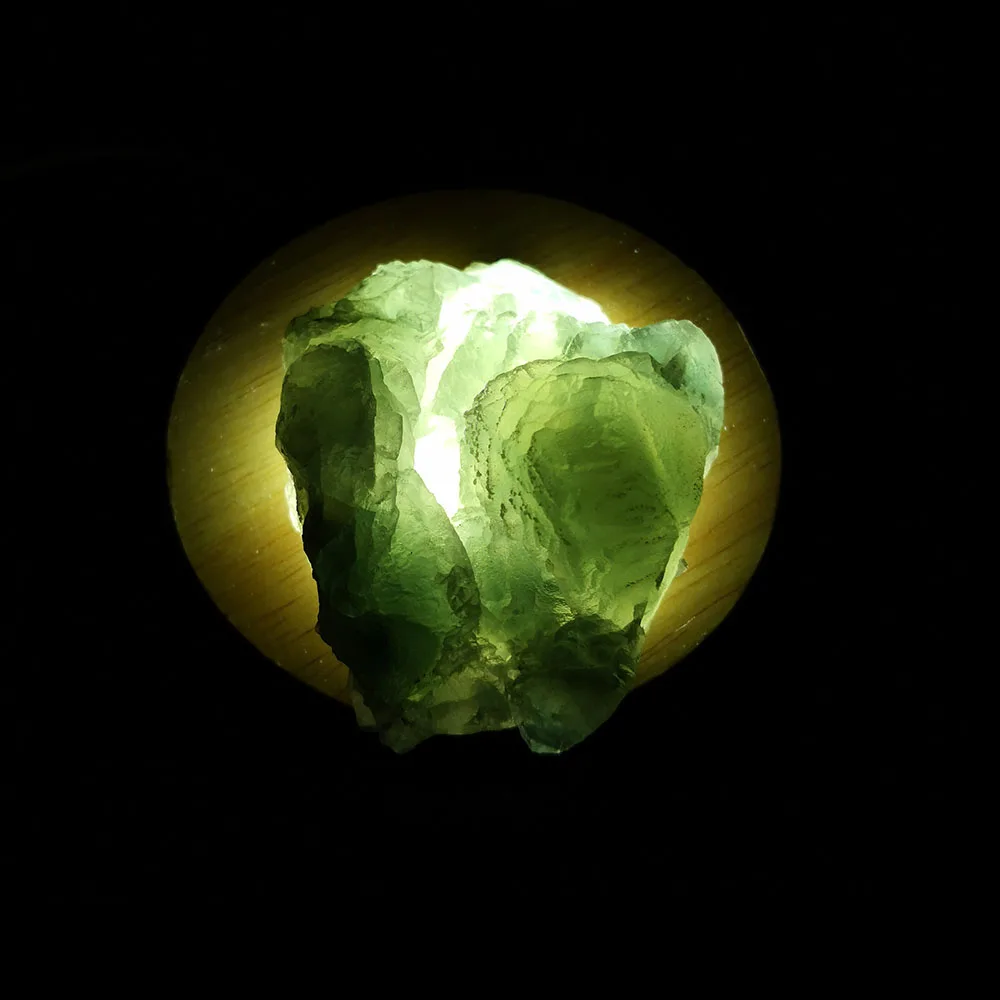 

160g B1-1 Natural Green Fluorite Mineral Crystal Specimen Home Decoration From Xianghuapu Hunan Province China