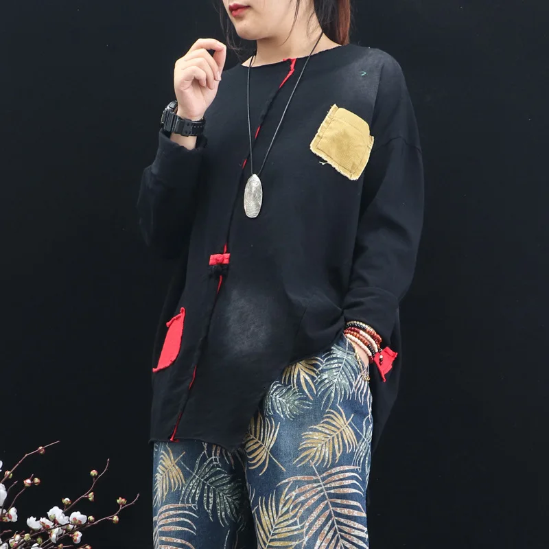 Max LuLu модная Корейская женская одежда в стиле панк Осенние Топы женские лоскутные милые футболки винтажные футболки с длинными рукавами большие размеры