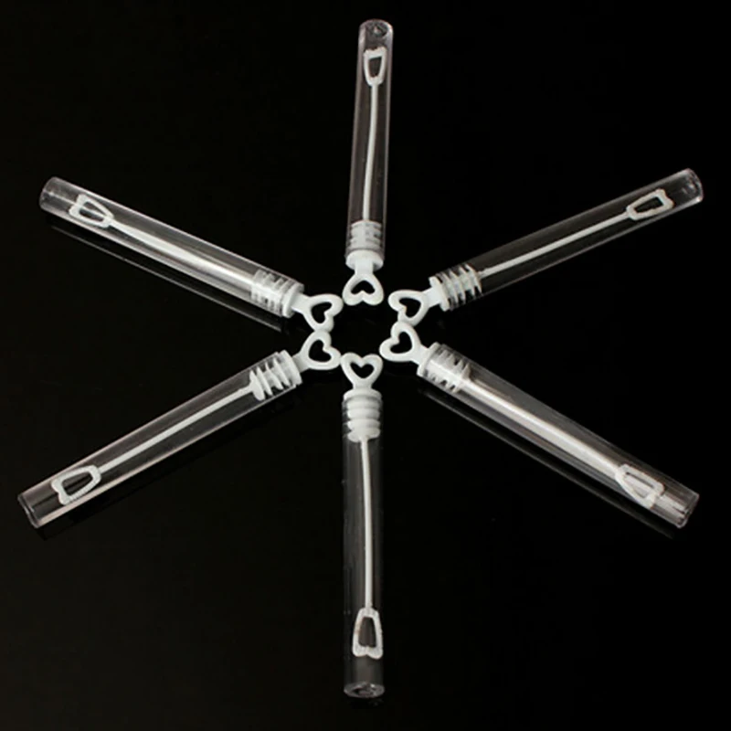 Пустая пузырчатая бутылка для мыла в форме сердца 6/12 шт. свадьбы дня рождения