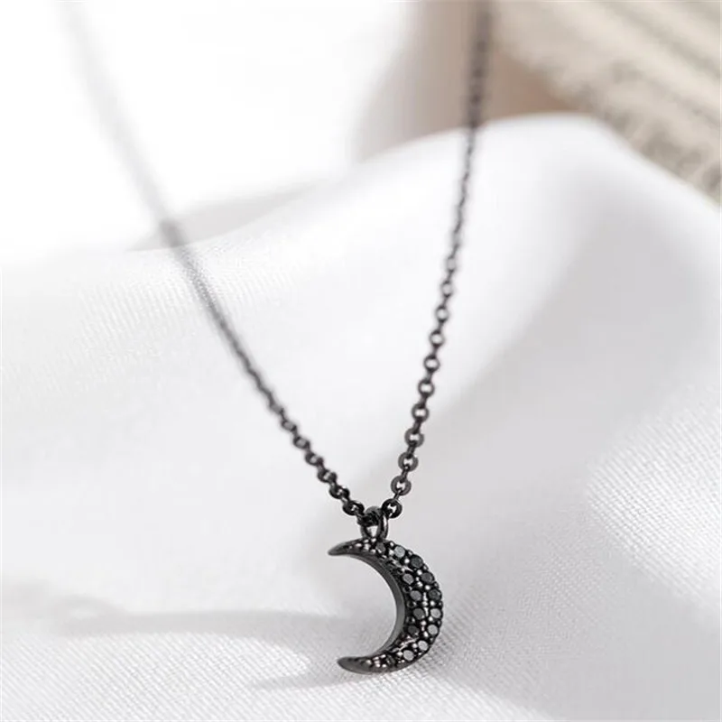 

Charming Black Moon Choker Necklace for Women Sexy Girl Pendant Necklace Female Jewelry Accessories