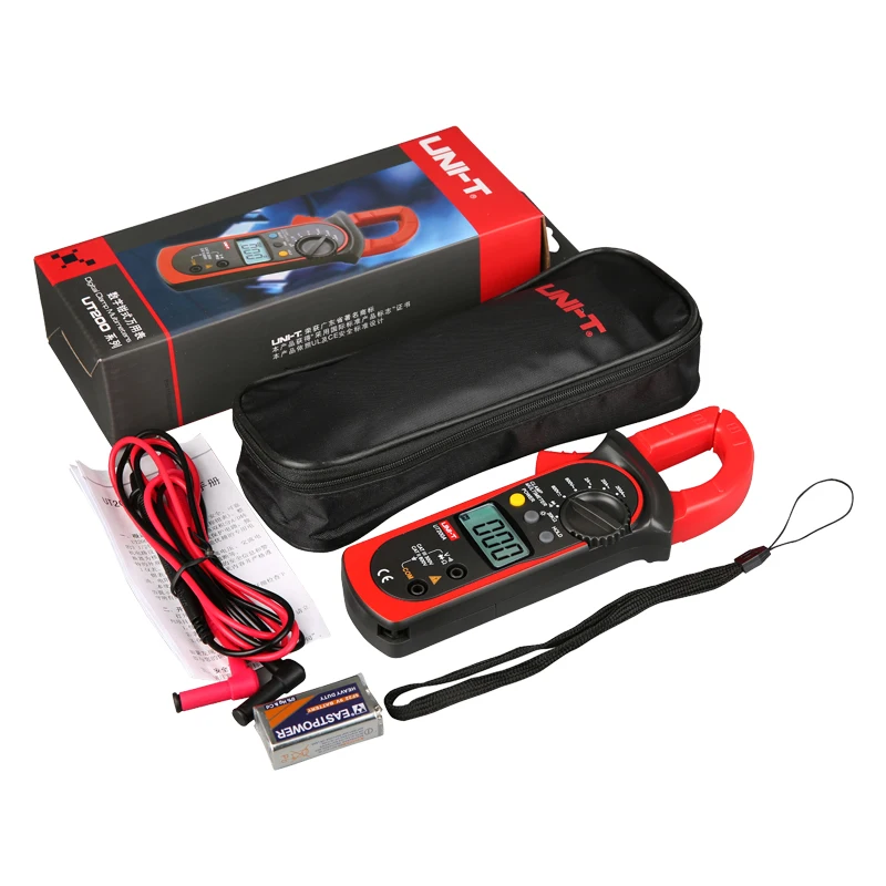 UNI-T цифровой клещи Измеритель сопротивления Амперметр тестер истинный RMS