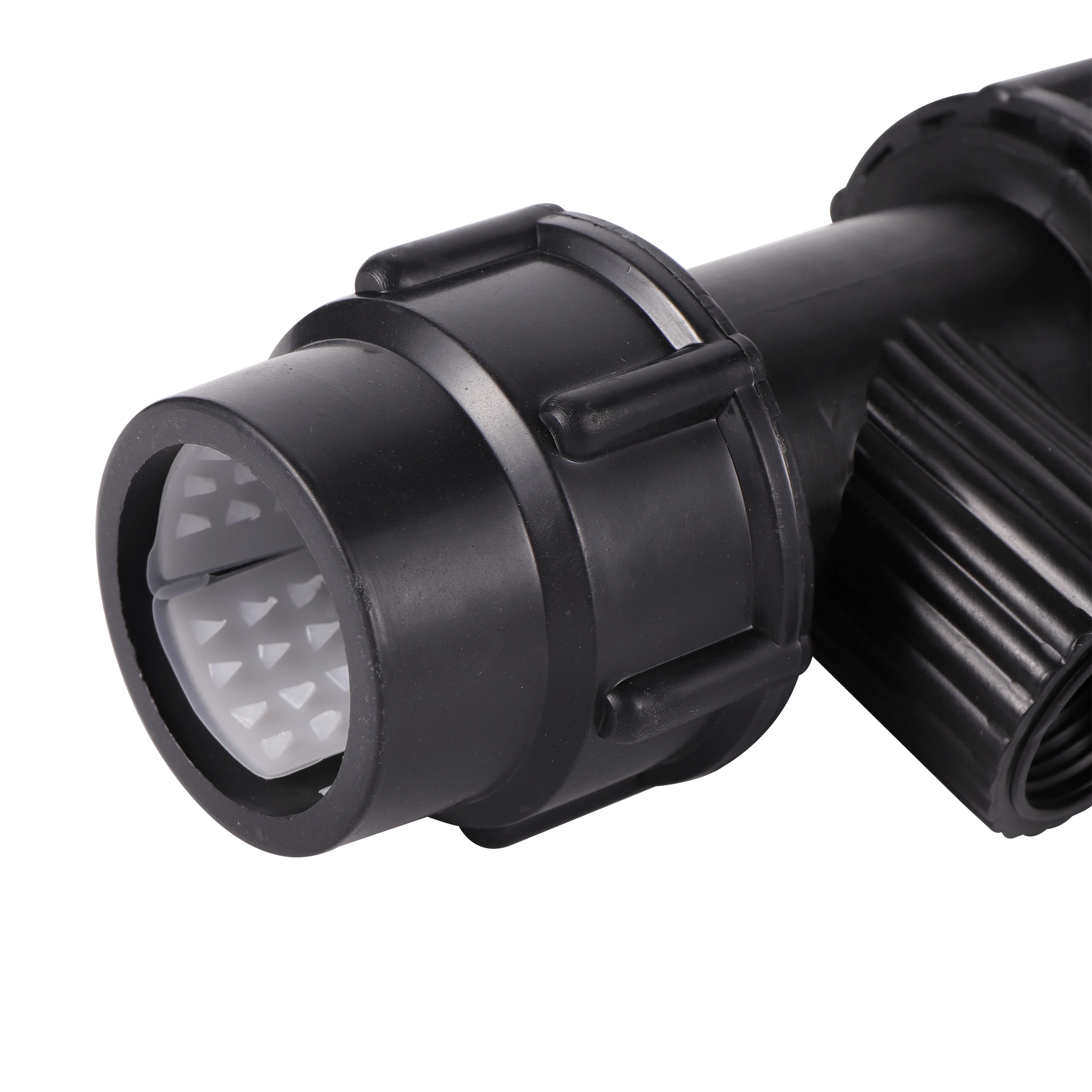 Black 1/2" 3/4" 1" Thread to 20/25/32mm HDPE Pipe Connector PE PVC Irrigation Tube Tee 3-Way Conversion Locked Joint | Дом и сад