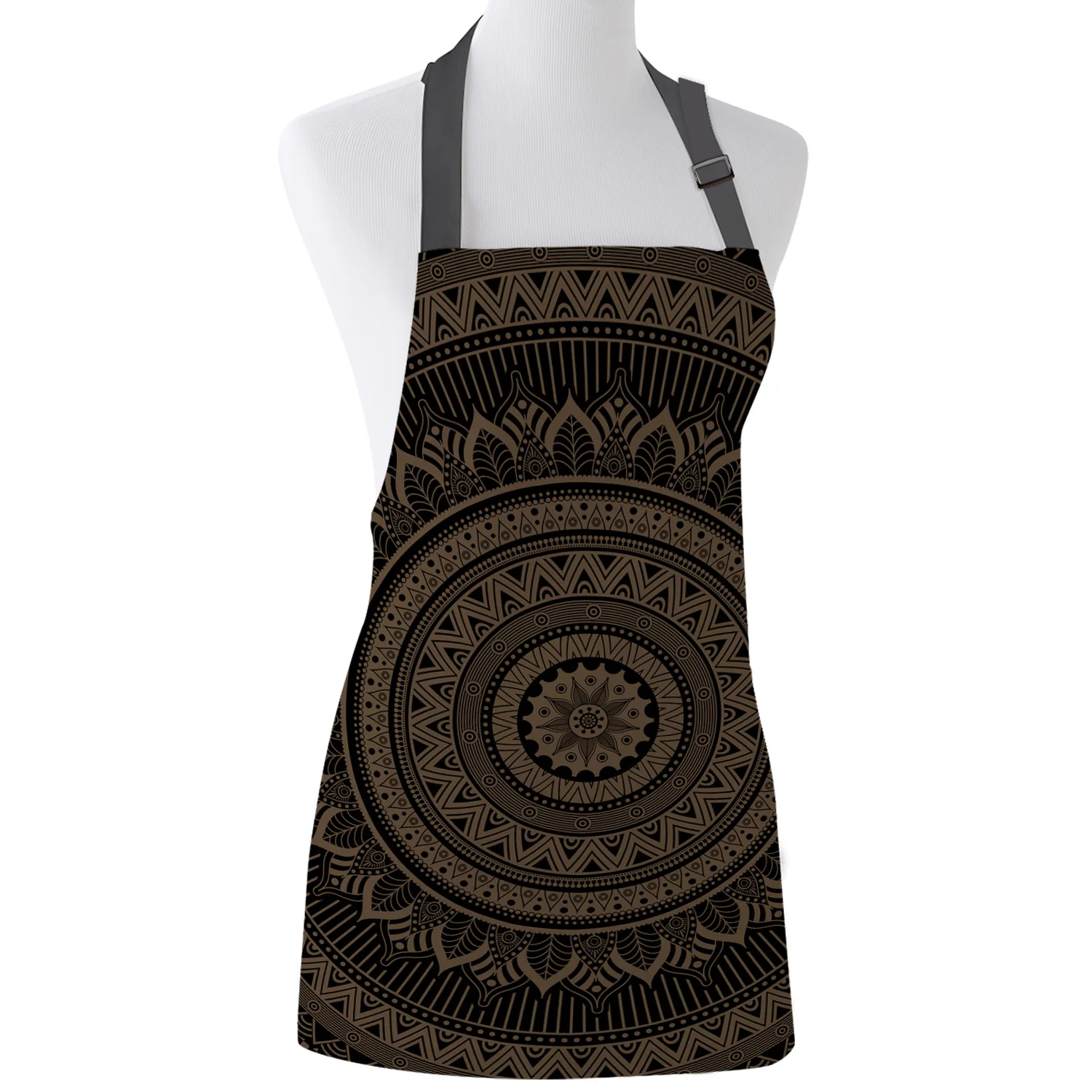 Хиппи черная мандала богемный стиль кухонные женские фартуки Детская рабочая