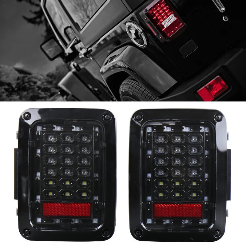 EU Версия светодиодный фонарь с Резервное копирование стоп сигнала для джип Wrangler