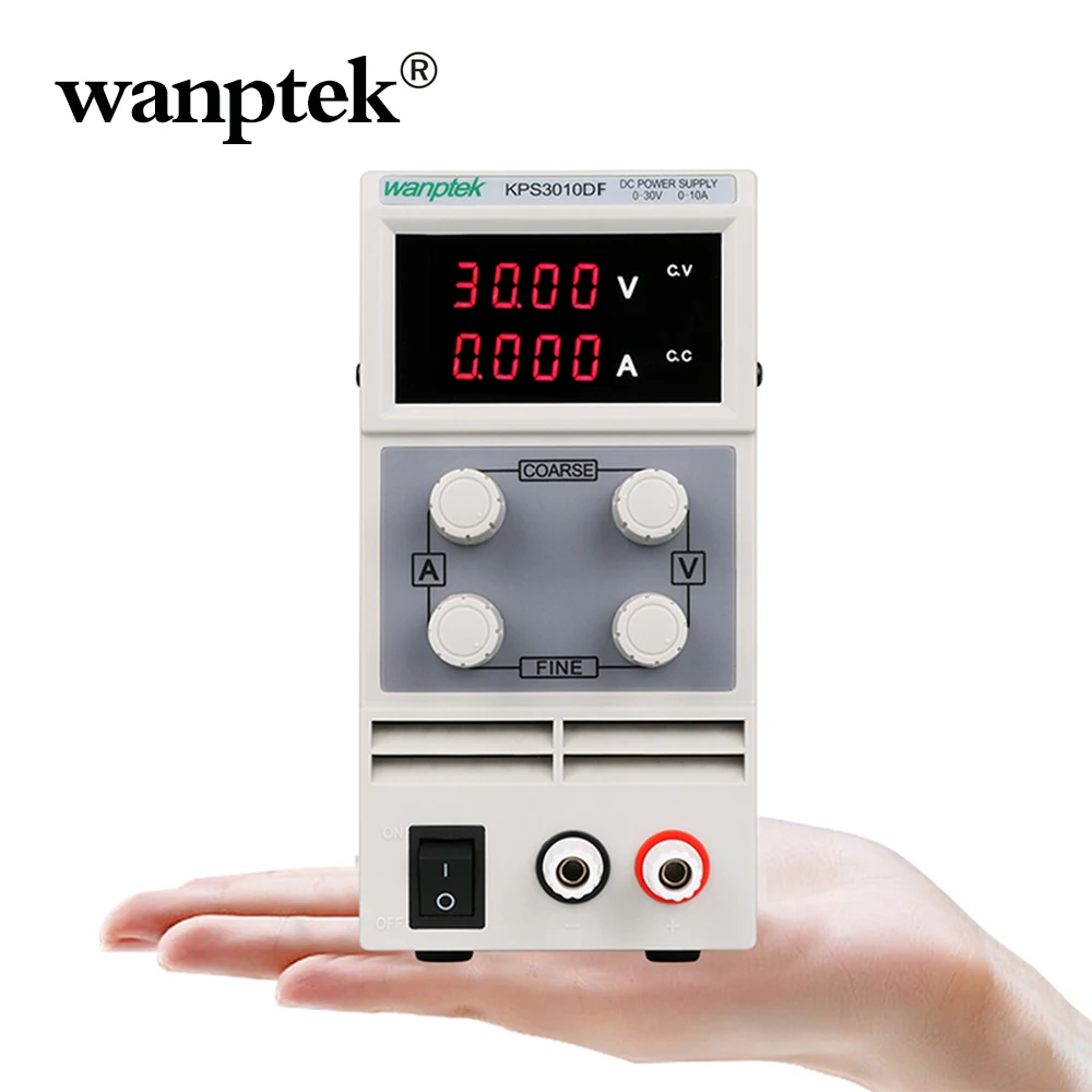 Wanptek 4 цифры дисплей DC импульсный источник питания 60 в 30 в 15 в 3A 10A 5A Регулируемый лабораторный источник питания регулируемый с кабелем