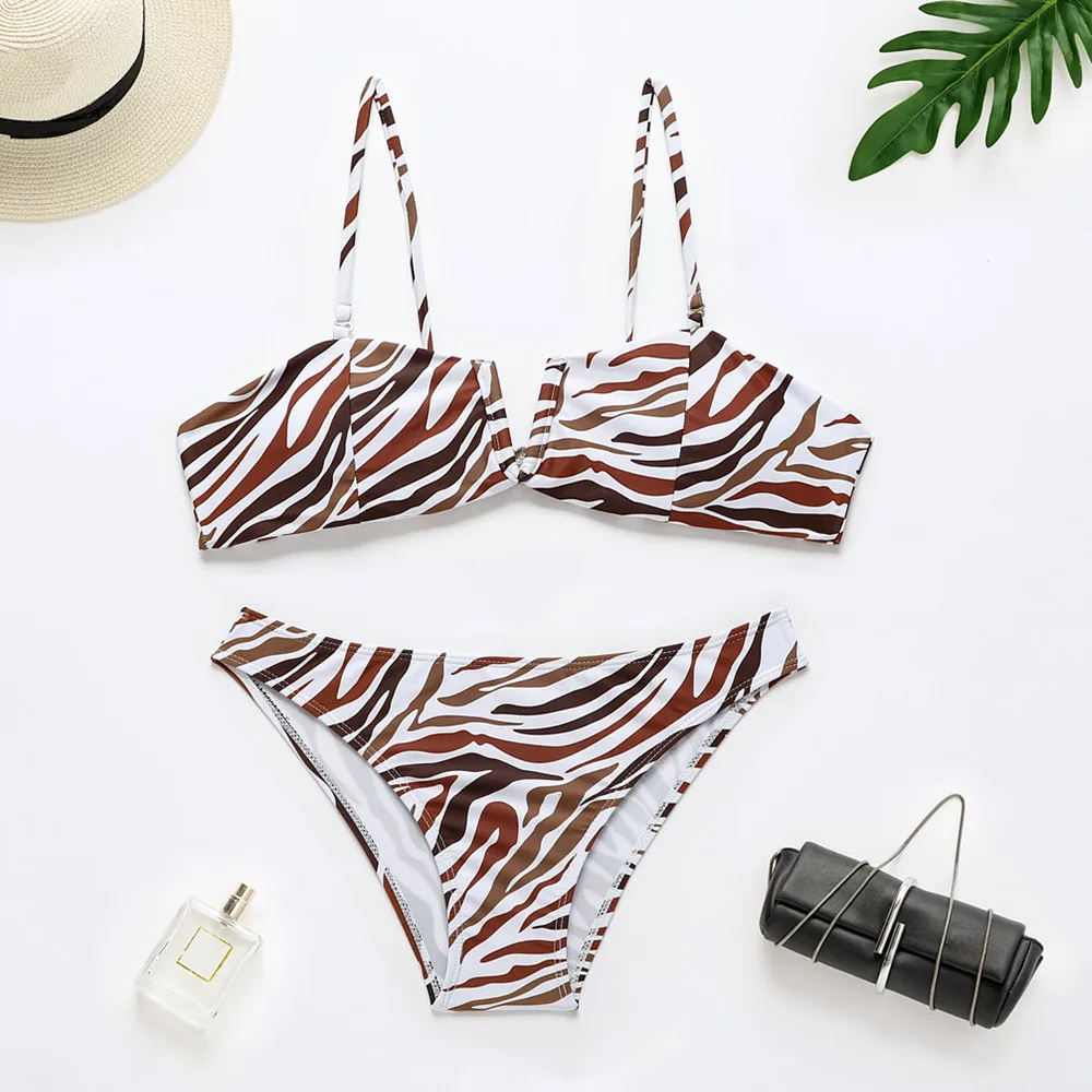

Yixia swimsuit 2021 new swimsuit leopard Bikini Swimsuit