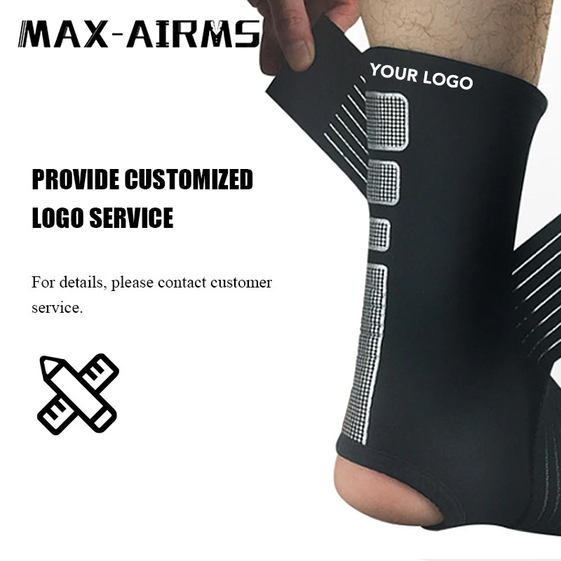 Maxairms 1 шт. фиксирующая поддержка лодыжки, эластичность Регулировка защита повязка на ногу, Sprain Предотвращение Спорт Фитнес Защитная повязка
