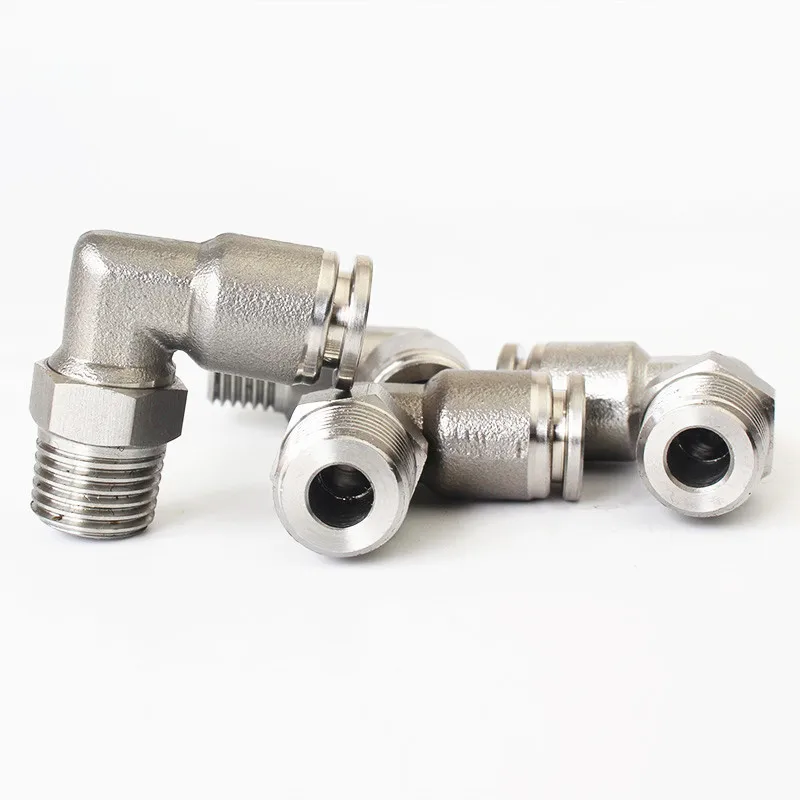 304 PL series stainless steel quick insert right Angle elbow connector PL4-M5/M6/01/02 PL6-M5/M6/01/02/03/04 PL8-01/02/03/04 |