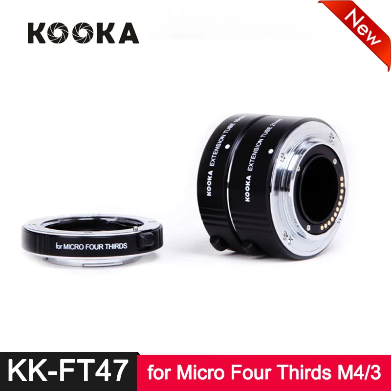 KK-FT47 ttl металлическая удлинительная трубка AF Автофокус для Olympus Panasonic Micro 4/3 M4/3 M43 SLR объектив камеры 10 мм 16 мм 21 мм