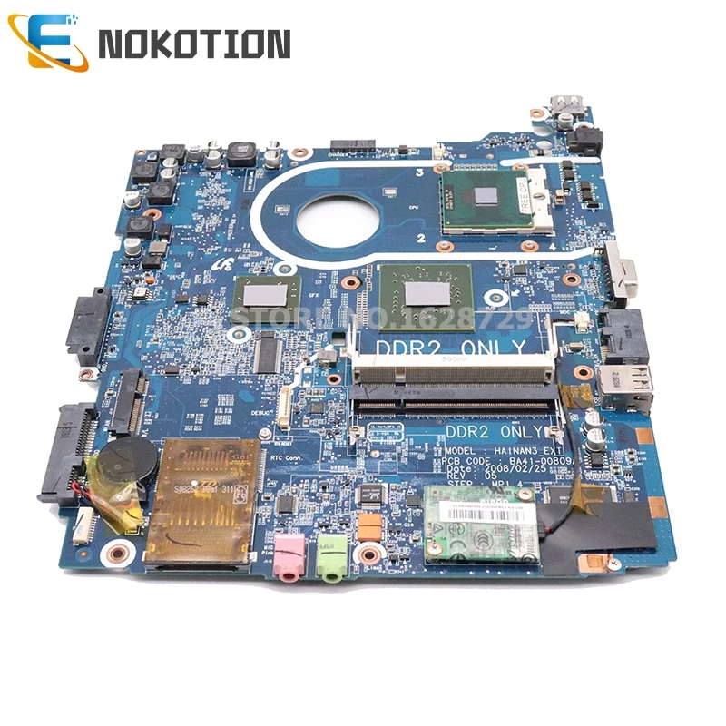 NOKOTION BA92-04641A BA41-00810A основная плата для samsung NP-R20 R20 R25 материнская плата для ноутбука DDR2 Бесплатный процессор полностью работает
