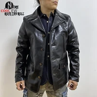 cdddzn1 read description asian size super top quality genuine horse leather slim classic horsehide stylish switchyard jacket