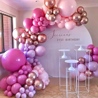 126pcslot rose red balloons garland arch kit pink rose gold balloons wedding balloons birthday party decoration baby shower