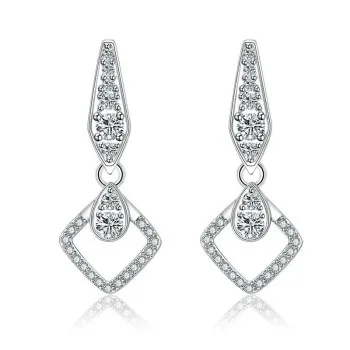 

In The Entrepreneurial Women's Tassel Fashion, Long Square Smart Split Earrings Wholesale C108kijo Halloween Earrings