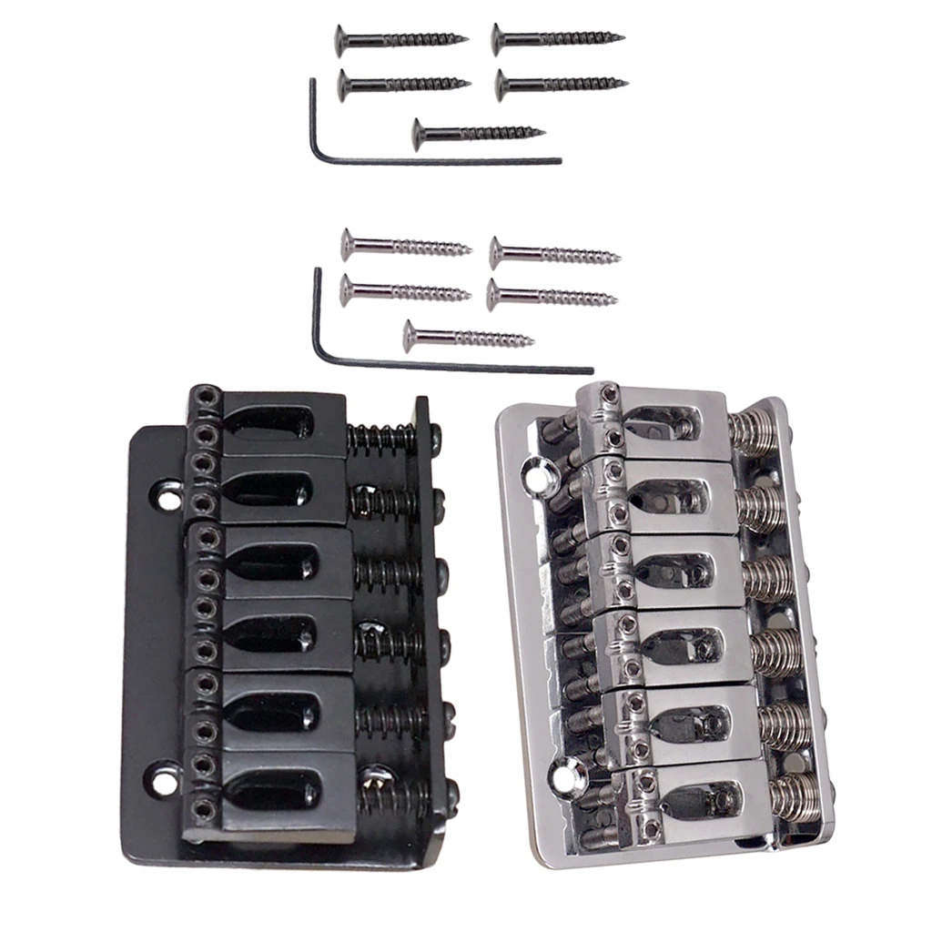 Набор верхней нагрузки вогнутое седло 6 струн мост для электрогитары|Детали и