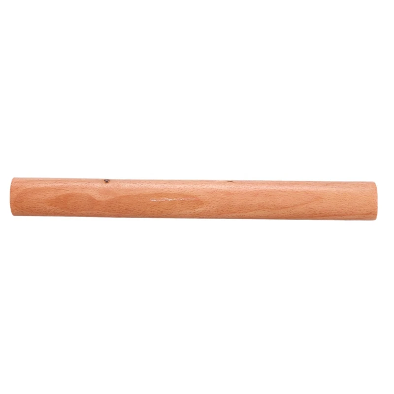 New Wooden Flour Dough Rolling Pin Roller Stick 9.2 Inch Length Wood Color & Wine Red Mini Doughnut Donut Mold Cake Desserts | Дом и сад