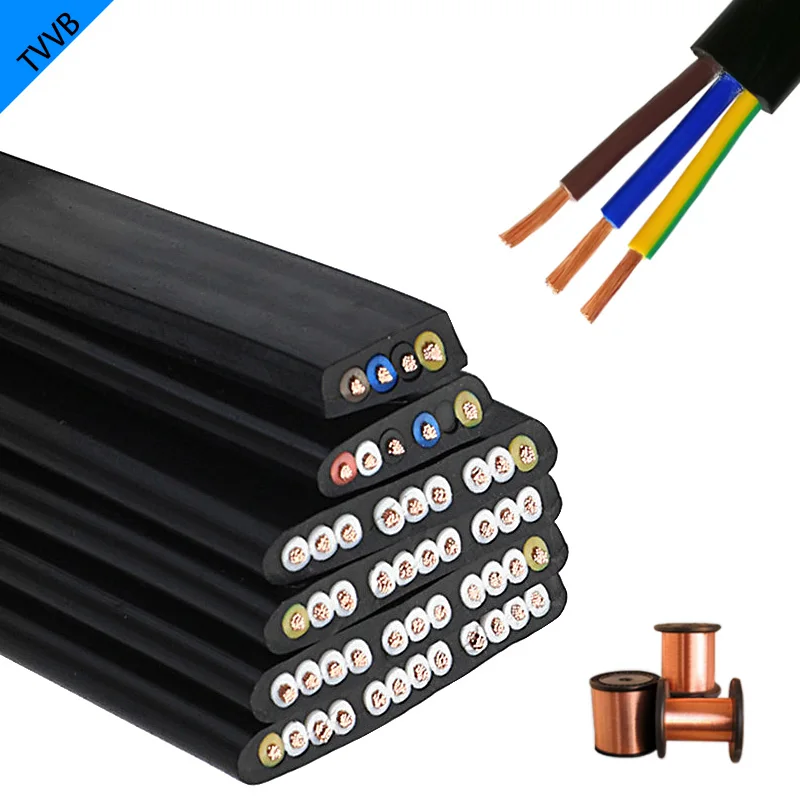 3Meters TVVB Flat Cable 2/3/4Cores 20/18/17/15/13 AWG Elevator Wire Electric Retractable Door Accompanying | Обустройство дома