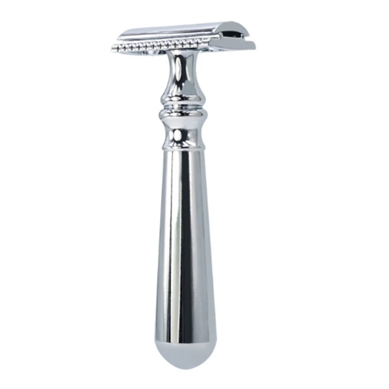 

Регулируемая бритва с двойным лезвием из сплава, ручная бритва, Мужская бритва для лица, набор инструментов для бритья