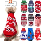Зимняя одежда для собак, свитер, одежда для домашних животных, одежда с рождественским оленем, свитер для щенков чихуахуа, йоркширский чистый свитер для собак, одежда для собак