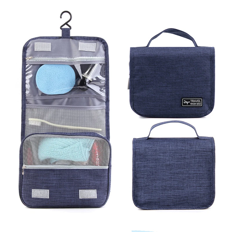 C-(Dark blue) Мужские косметические портативные весы с крюком, сумка для ванной, подвесной органайзер для туалета, косметичка, косметичка - Цвет: C-(Dark blue)