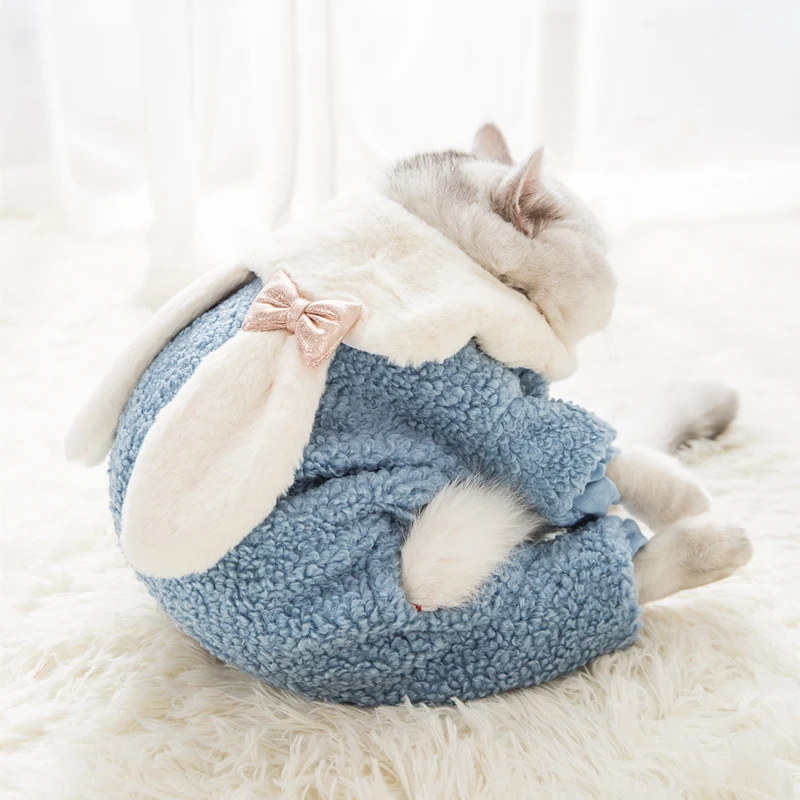 Hipidog Бесплатная доставка Забавный милый кролик одежда для домашних животных