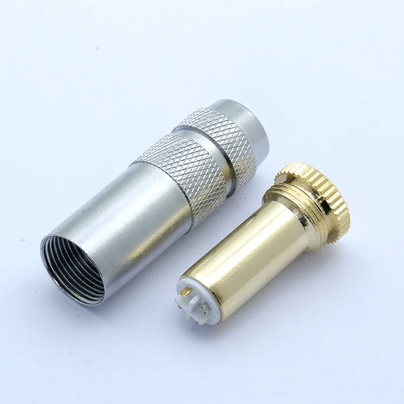 

10pcs Silver/Black Case 4.4mm 5Pole Headphone Jack Audio Adapter For Sony Female Converter 4.4mm Jack Full Balanced Connector