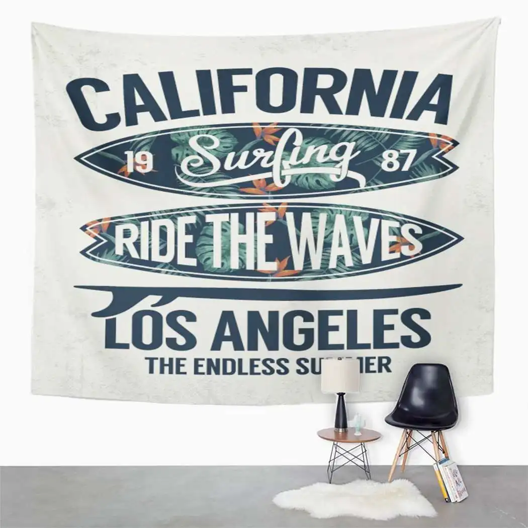 Океан гобелены California Surf гобелен для Спальня номер Декор стен висит стены
