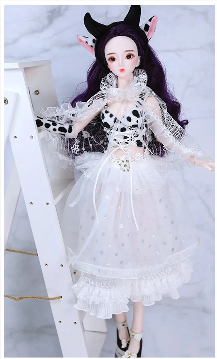 Dream Fairy 1/3 BJD кукла шарнир тело 62 см серия зодиака кукла с костюмом обувь и Подарочная коробка набор игрушек подарок SD кукла - Color: cow