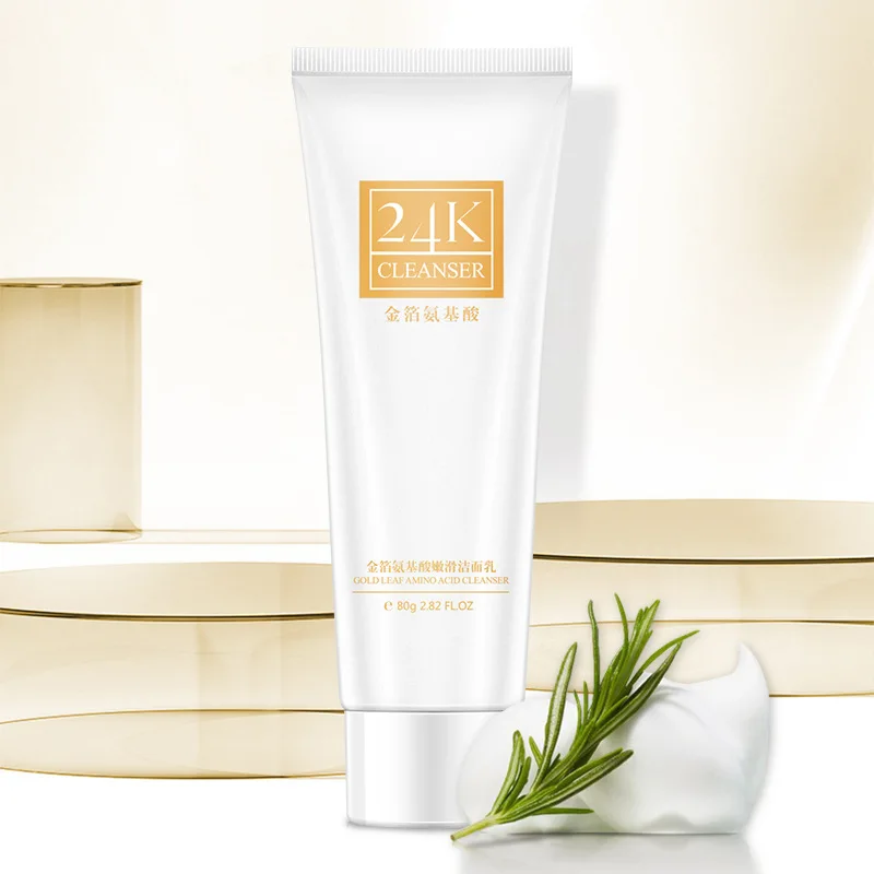 Очищающее средство для лица 24 К золото аминокислоты моющее черная головка