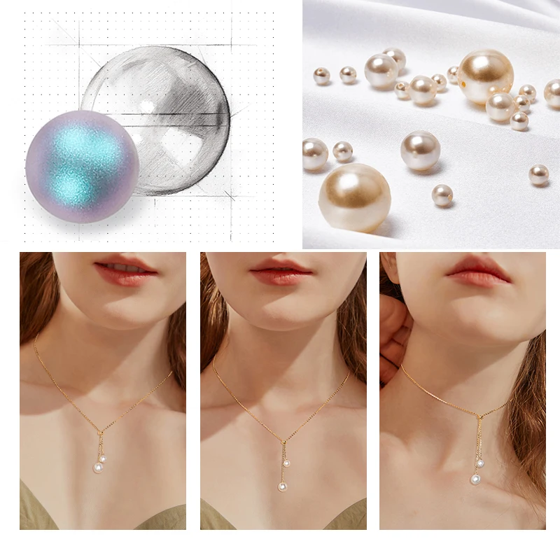 Модное оригинальное ожерелье с кристаллами Сваровски-жемчужные длинные