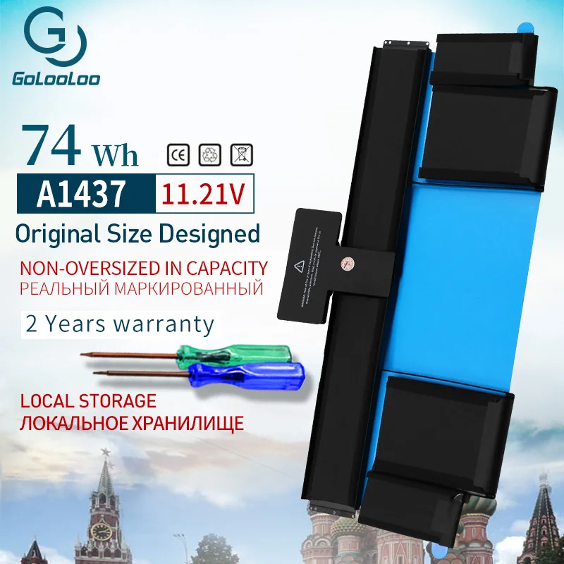 11 21 V 74Wh Новый аккумулятор для ноутбука A1437 APPLE MacBook Pro 13 &quot13 3&quot Retina A1425 (конец 2012) 020