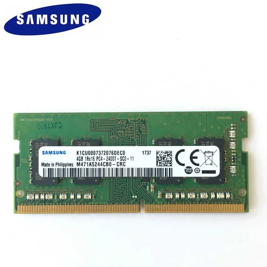 Память для ноутбука Samsung DDR4 8 Гб (2 шт. х 4 Гб) PC4 2400T DIMM память 4G 2400 МГц ОЗУ | Компьютеры