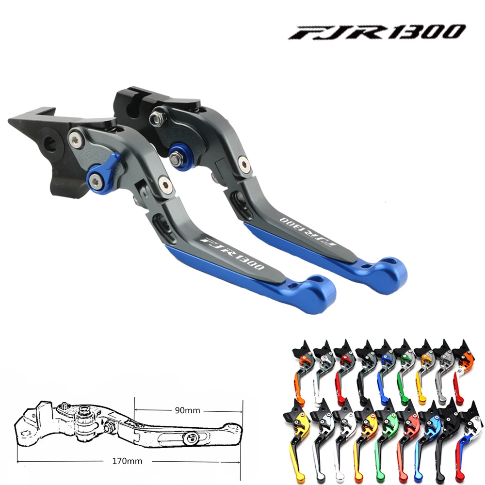 С новым логотипом для Yamaha FJR 1300 FJR1300 2003 Регулируемый складной выдвижной рычаг