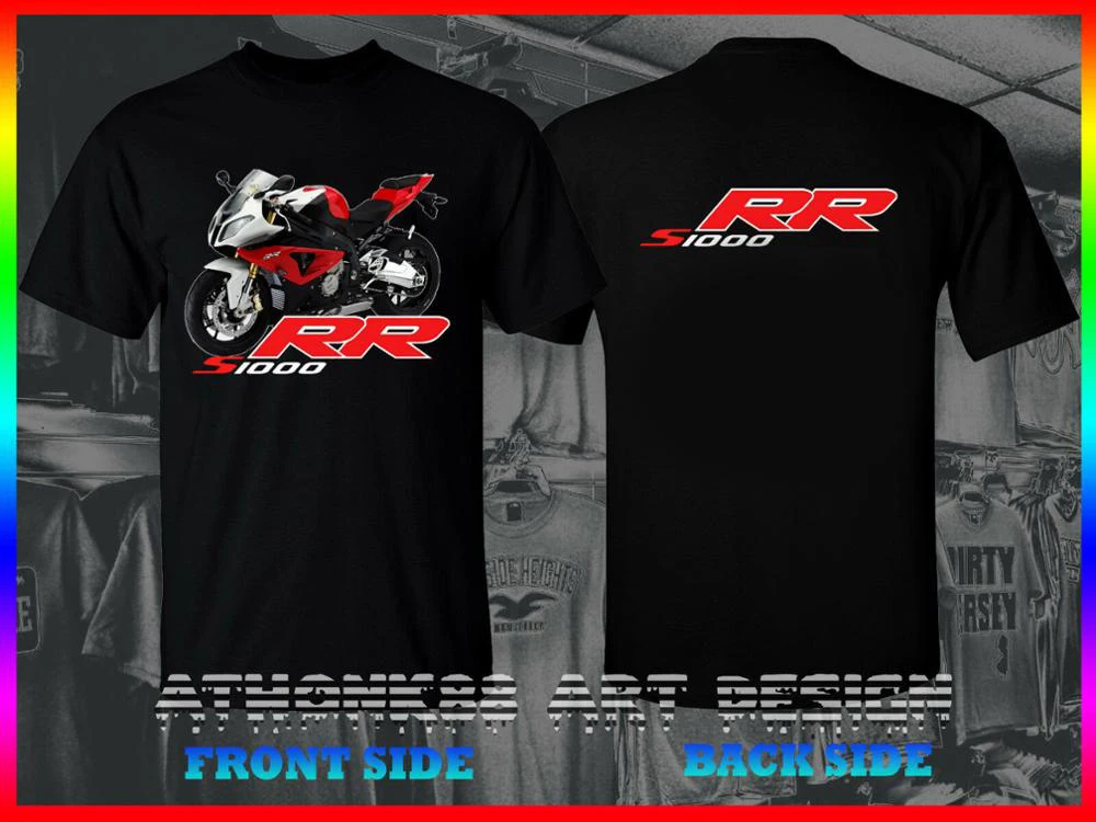 

S1000RR T-Shirt HP4 S1000RR TEE SHIRT German Motorcycle Motorrad double side