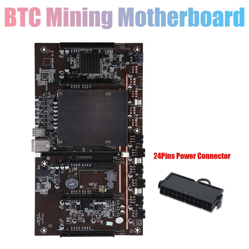 BTCX79 H61 Miner Motherboard with 24Pins Power Connector LGA 2011 DDR3 Support 3060 3070 3080 GPU for BTC Miner Mining