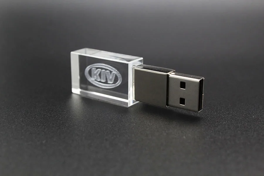 USB2.0 O K IA металл+ стекло ключ модель автомобиля Флешка usb2.0 4 ГБ 8 ГБ 16 ГБ 32 ГБ флеш-накопитель USB флеш-накопитель подарок флешка