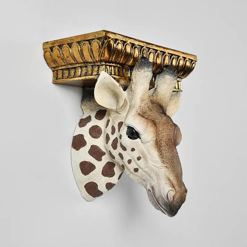 Американский Ретро домашних животных украшения Смола Жираф винный шкаф