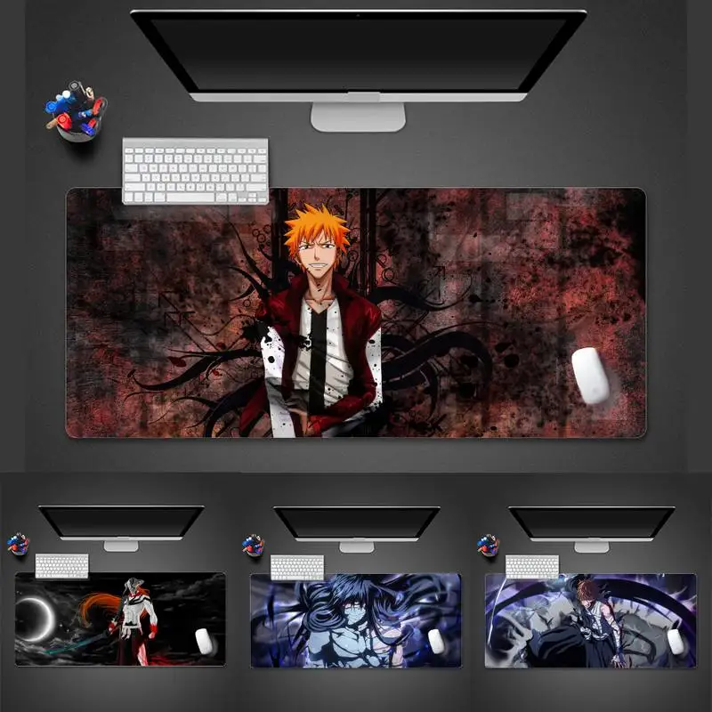 

Bleach anime Ichigo Kurosaki Office Mice Gamer Soft Mouse Pad X XL XXL Non slip Cushion Thickness 2mm LockEdge equal LE